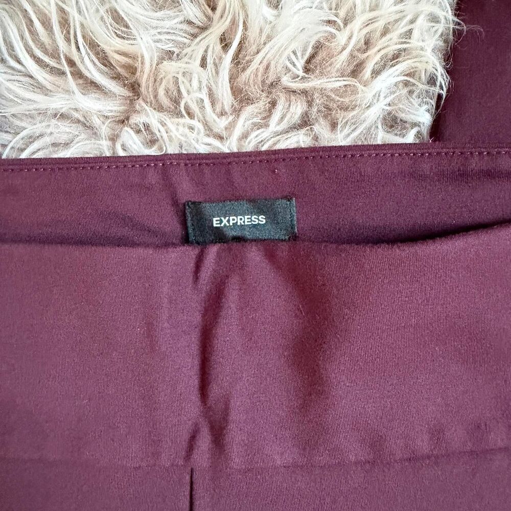 Express Women's Burgundy Trousers size XXL - Picture 3 of 7